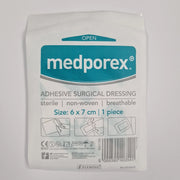 Medporex Adhesive Wound Dressing - 6cm x 7cm (Single Dressing)