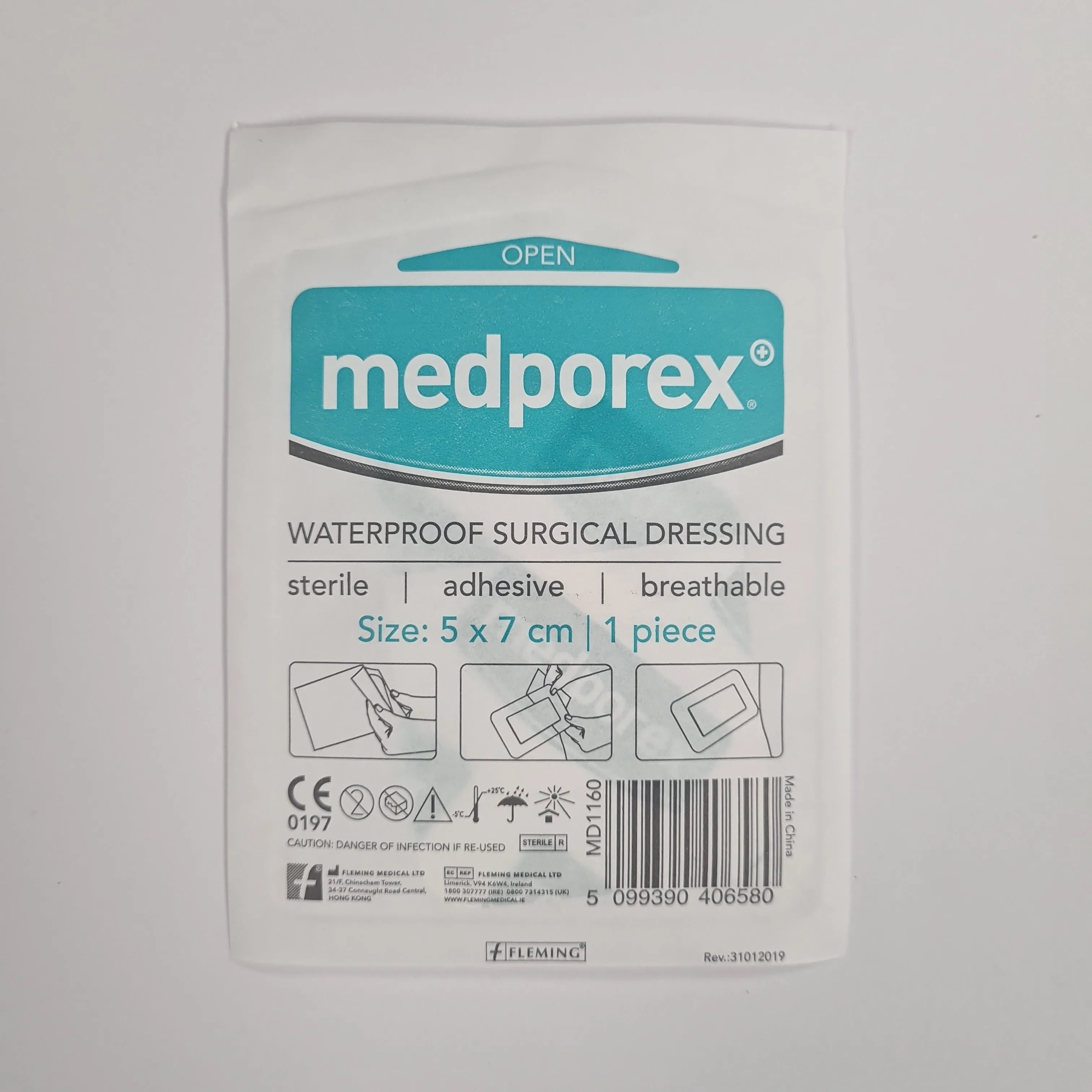 Medporex Waterproof Surgical Dressing (Sold Individually) - Various Sizes