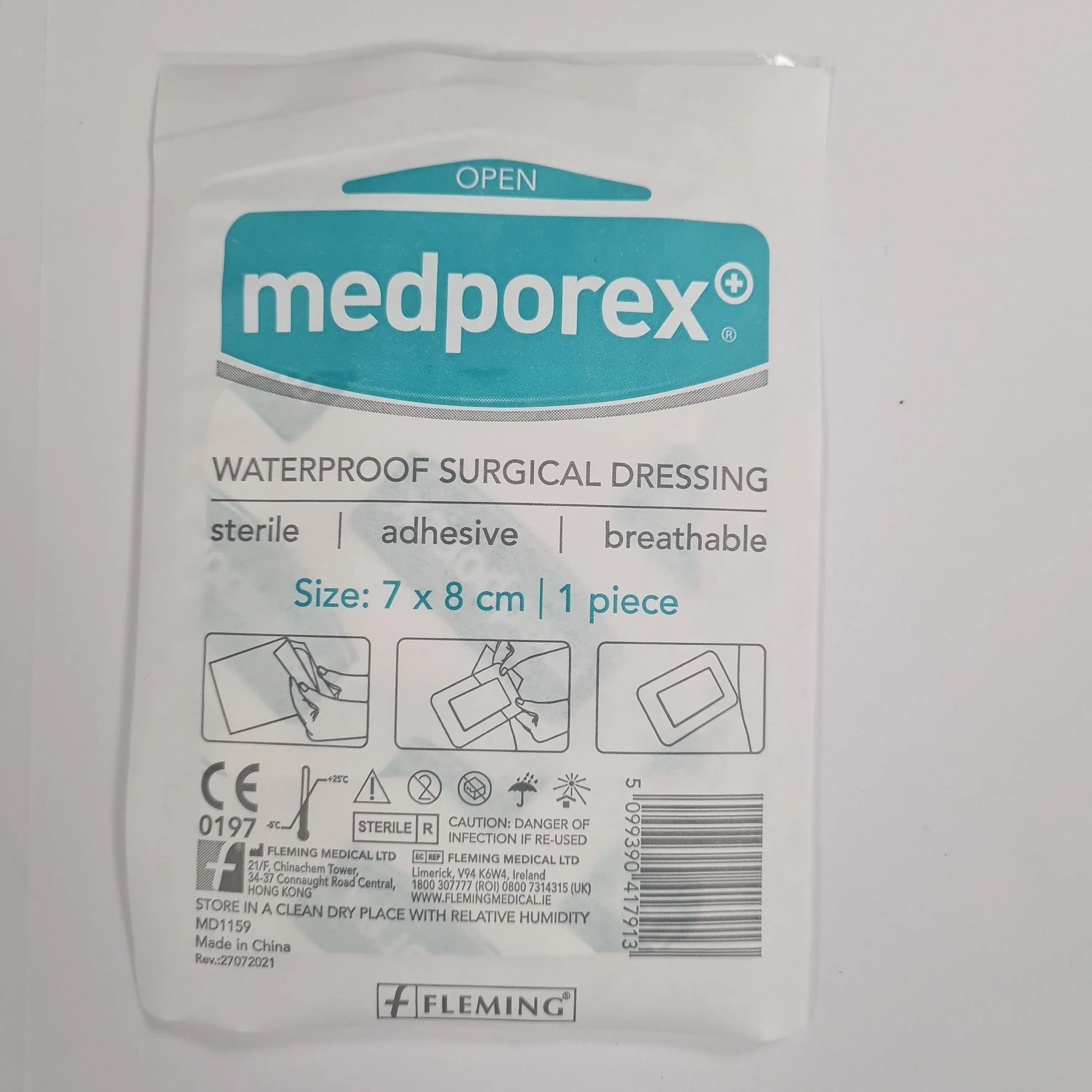 Medporex Waterproof Surgical Dressing (Sold Individually) - Various Sizes
