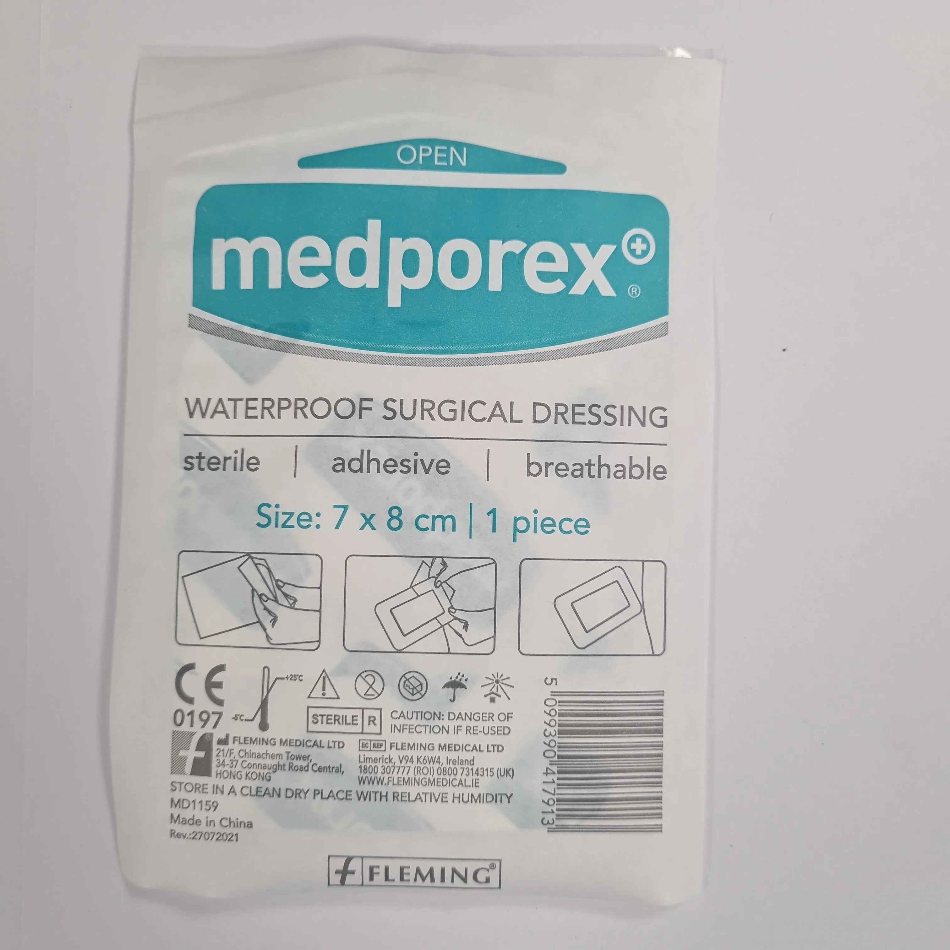 Medporex Waterproof Surgical Dressing (Sold Individually) - Various Sizes