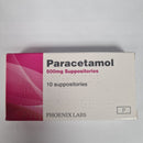Paracetamol 500mg Suppositories Phoenix - 10 Pack