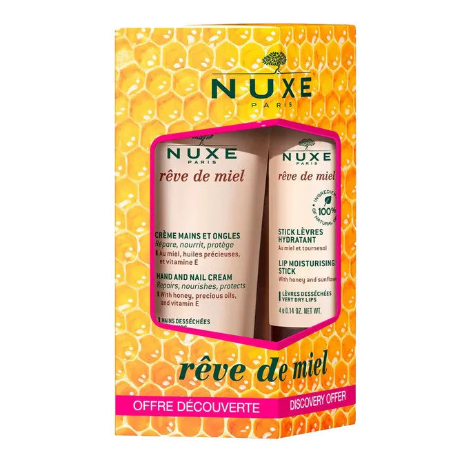 Nuxe Rêve de Miel Hand Cream & Lip Stick Set