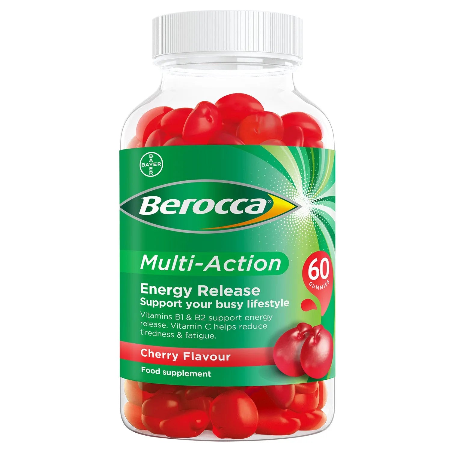 Berocca Multi-Action Cherry Gummies - 60 Gummies