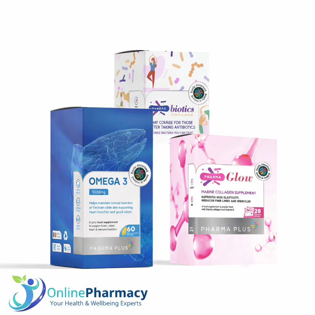 Pharma Plus Glow, Gut & Omega Bundle