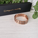 Burnet + Copper Magnetic Link Bracelet - Double strength