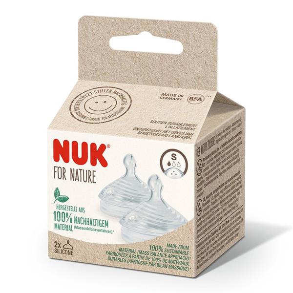 Nuk For Nature Silicone Teat Small - 2 Pack