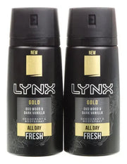 Lynx Body Spray Gold 150ml - Twin Pack