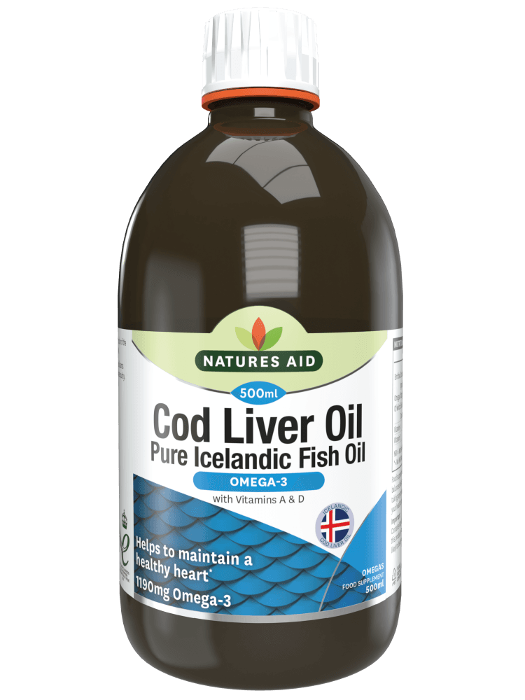 Natures Aid Cod Liver Oil Omega 3 - 500ml