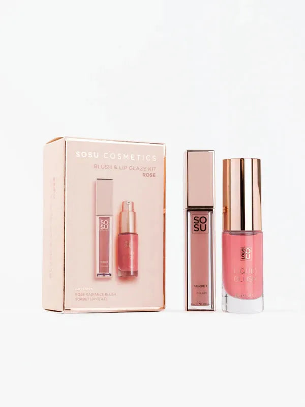 SoSu Blush & Lip Glaze Set - Rose