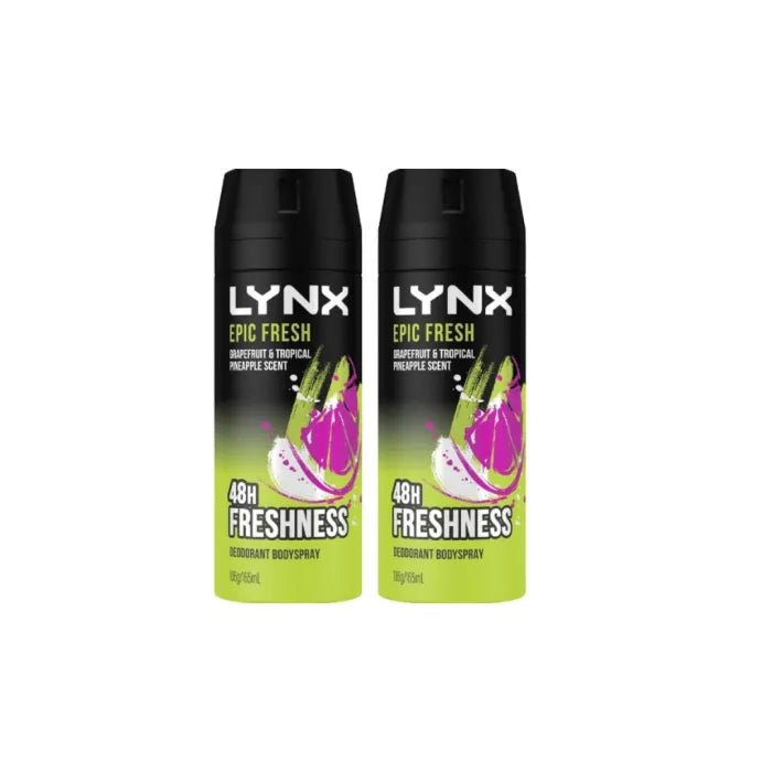 Lynx Body Spray Epic 150ml - Twin Pack