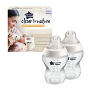 Tommee Tippee Closer To Nature Baby Bottle 0m+ 2 Pk