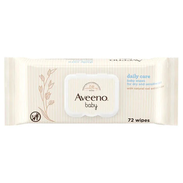 Aveeno Baby Wipes - 72 Wipes