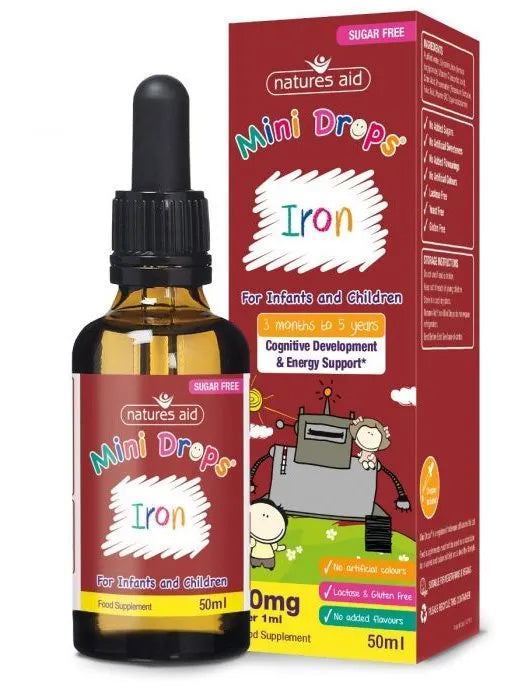 Natures Aid Mini Iron Drops Children - 50ml