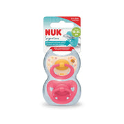 NUK Signature Silicone Soother Girl 18-36 Months - 2 Pack