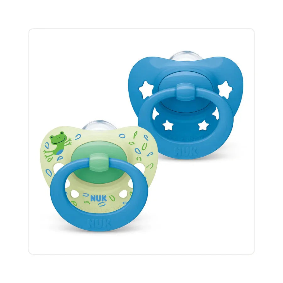 NUK Signature Silicone Soother Boy 6-18 Months - 2 Pack