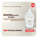 NUK Perfect Match Temperature Control Rainbows Medium Teat 1pk - 260ml