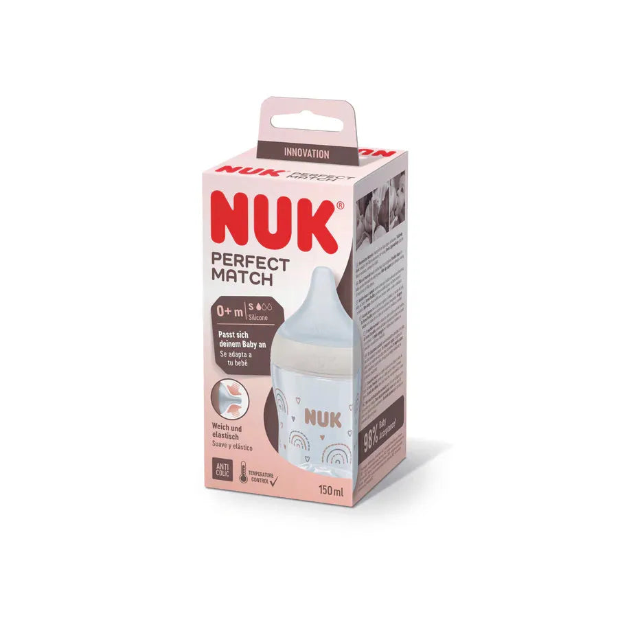NUK Perfect Match Temperature Control  Bottle 0-6 Months - 150ml