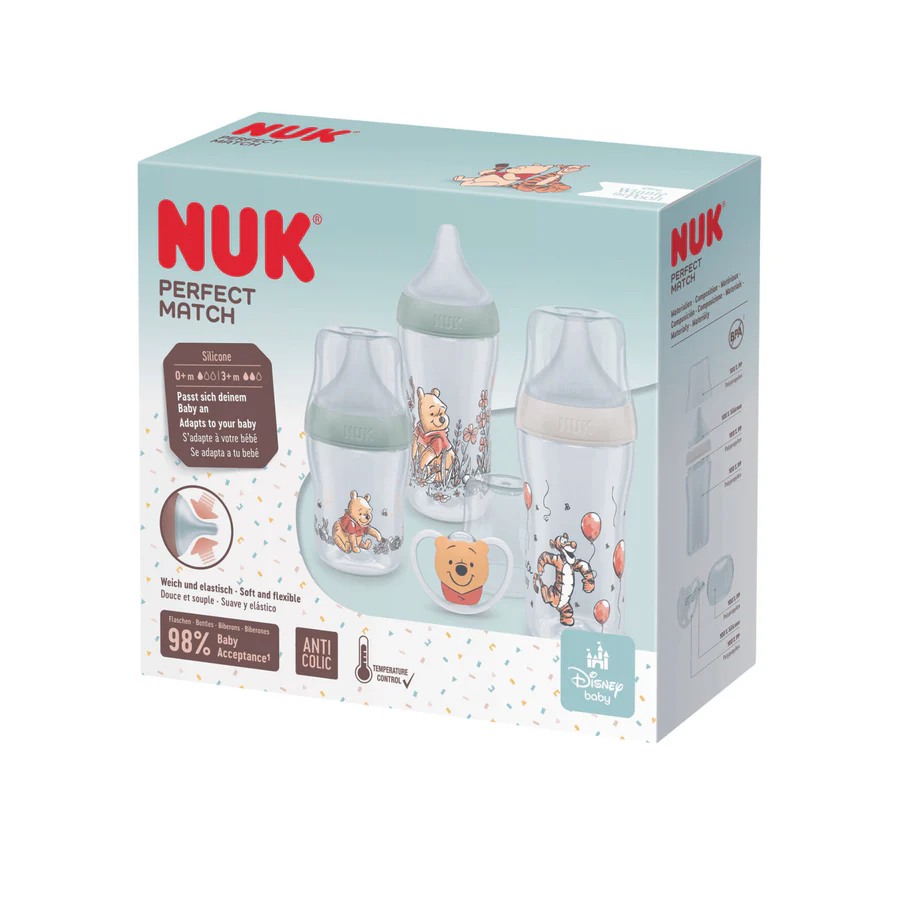 Nuk Perfect Match Winnie The Pooh Set - 4 pack