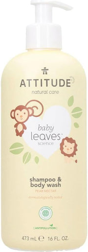 Attitude Pear Nectar Baby Shampoo and Body Wash - 473 ml