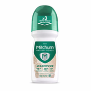 Mitchum Natural Power Cedarwood Roll On - 100ml