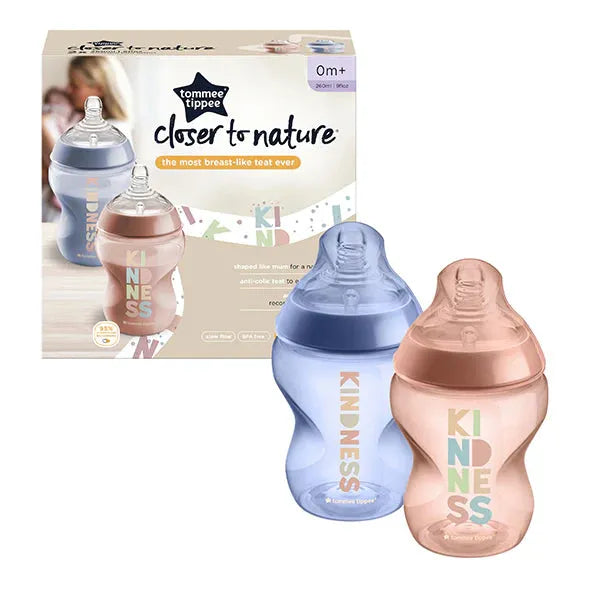 Tommee Tippee Closer To Nature Baby Bottle 0m+ 2 Pk