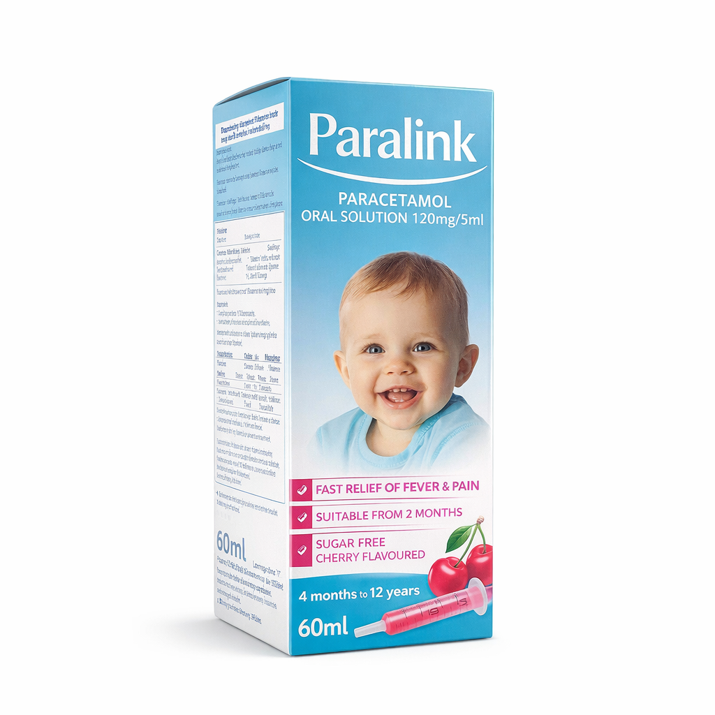 Paralink Paracetamol 120mg/5ml Solution - 60ml