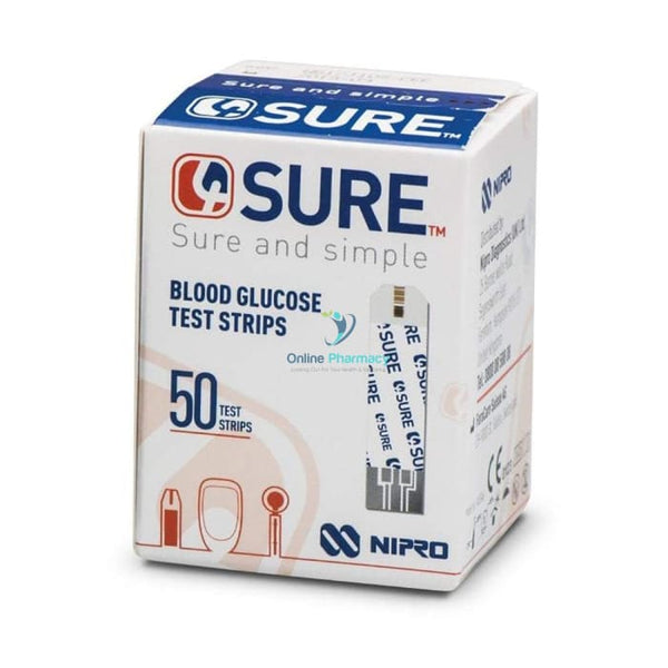 4Sure Blood Glucose Test Strips - 50 Pack - OnlinePharmacy