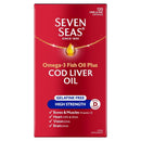 Seven Seas High Strength Cod Liver Oil Gelatine Free - 60/120 Capsules