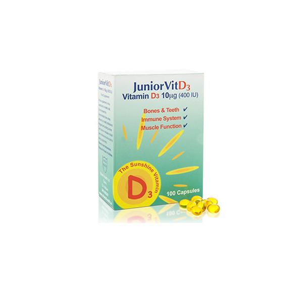Junior Vit D3 Pure Vitamin D Caps 400iu - 100 Capsules