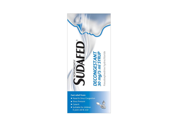 Sudafed Decongestant Syrup - 100ml