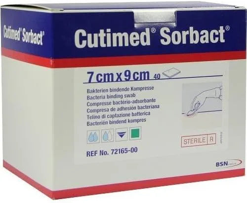 BSN Cutimed Sorbact Swabs - 7cm X 9cm - Individual Swabs