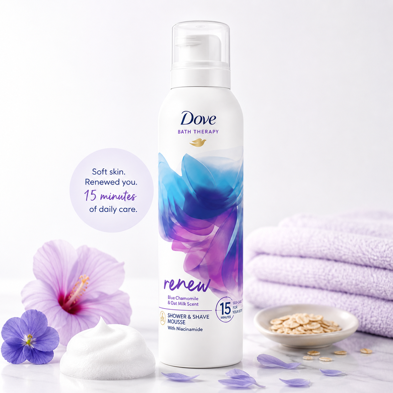 Dove Shower & Shave Mousse Renew - 200ml