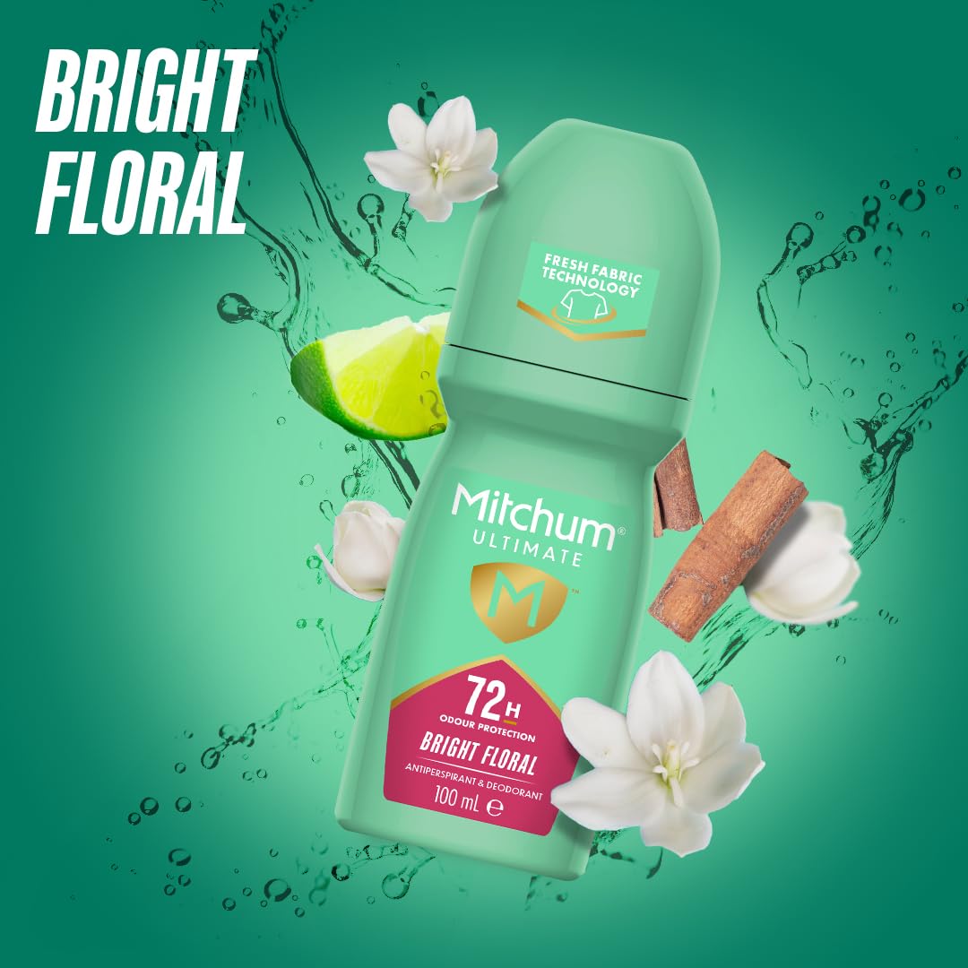 Mitchum Ultimate Bright Floral Roll On - 100ml