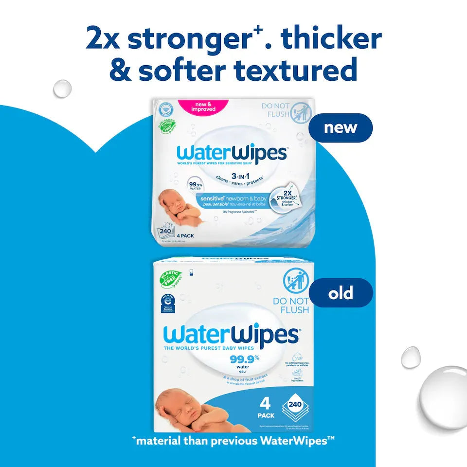 Waterwipes Biodegradable Baby Wipes 60 Pack X 4