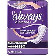 Always Discreet Pad Ultimate Night - 12 Pack