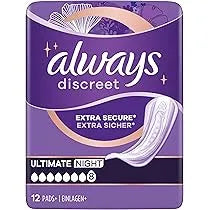 Always Discreet Pad Ultimate Night - 12 Pack