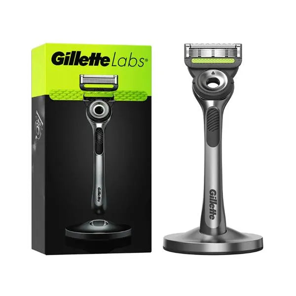 Gillette Labs Exfoliating Silver Razor + Stand