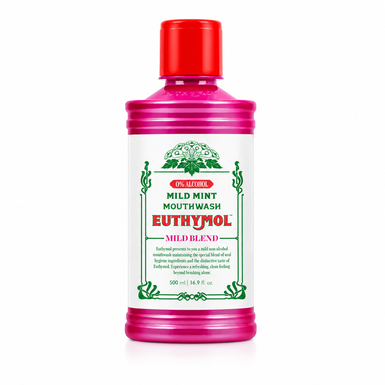 Euthymol Mild Mint Alcohol Free Mouthwash - 500ml
