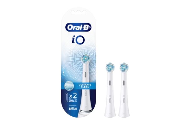 Oral B iO Ultimate Clean White Refill Heads - 2 Pack.