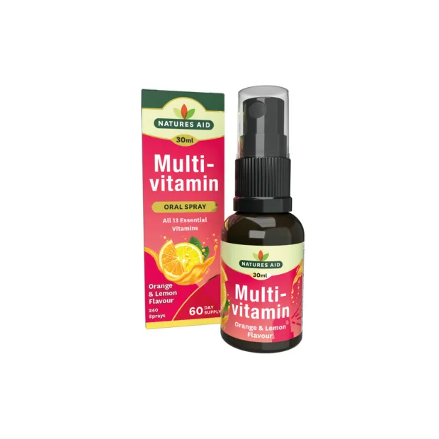 Natures Aid Multivitamin Orange & Lemon Spray - 30ml