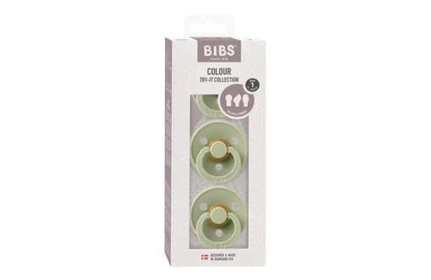 BIBS Try It 3 Pack Soothers - Sage