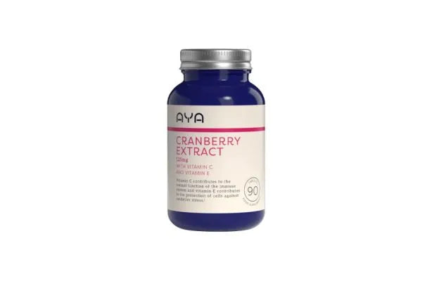 AYA Cranberry Extract 125mg with Vitamin C & E - 90 Capsules