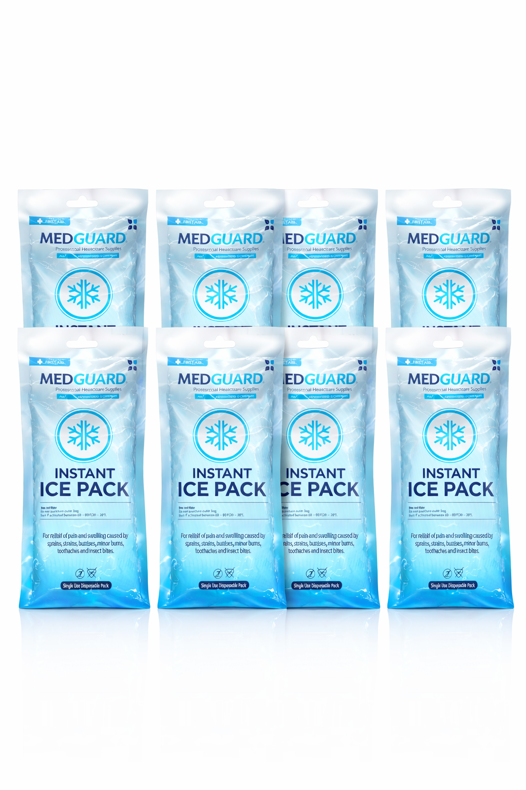 Medguard Instant Ice Pack - 8 Pack Bundle