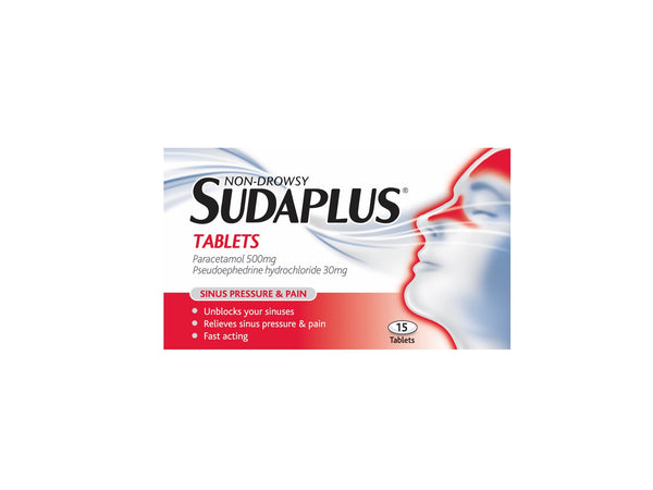 Sudaplus Cold & Flu Tablets- 15 Tablets