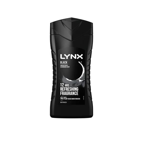 Lynx Black Shower Gel - 225ml x 2 Pack