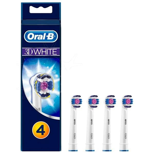 Oral B 3D White Refill Heads -  4 Pack