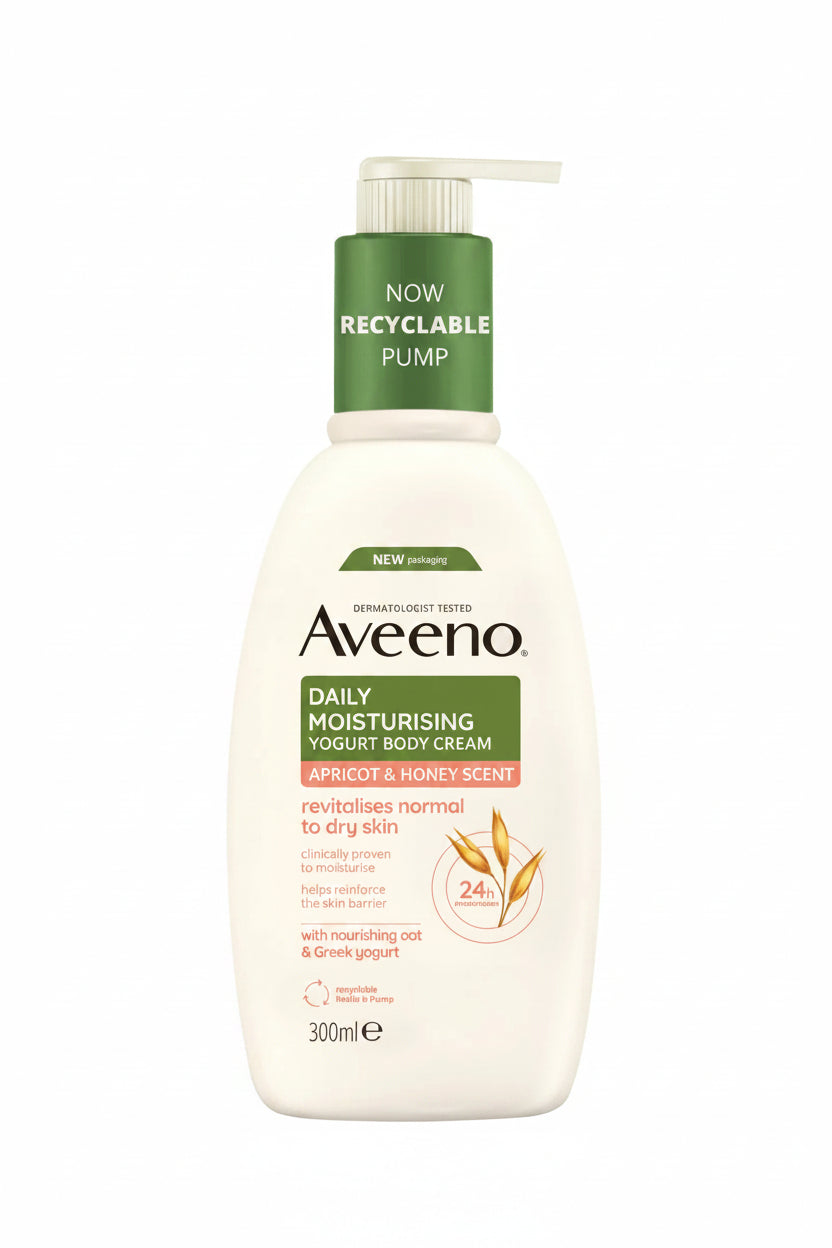 Aveeno Daily Moisturising Yogurt Body Cream Apricot & Honey - 300ml
