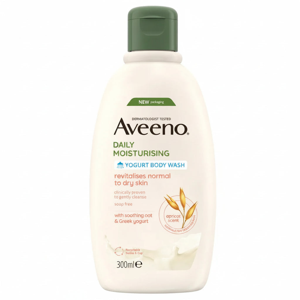 Aveeno Daily Moisturising Yogurt Body Wash Apricot Scent- 300ml