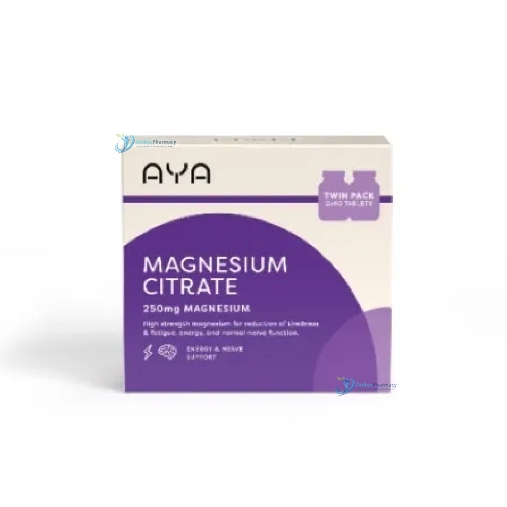 AYA Magnesium Citrate Twin Pack 120 Tablets
