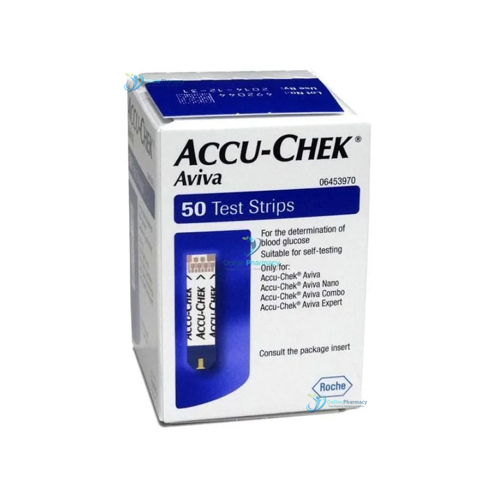 Accu-Chek Aviva (Blood Glucose Test Strips)- 50 Strips